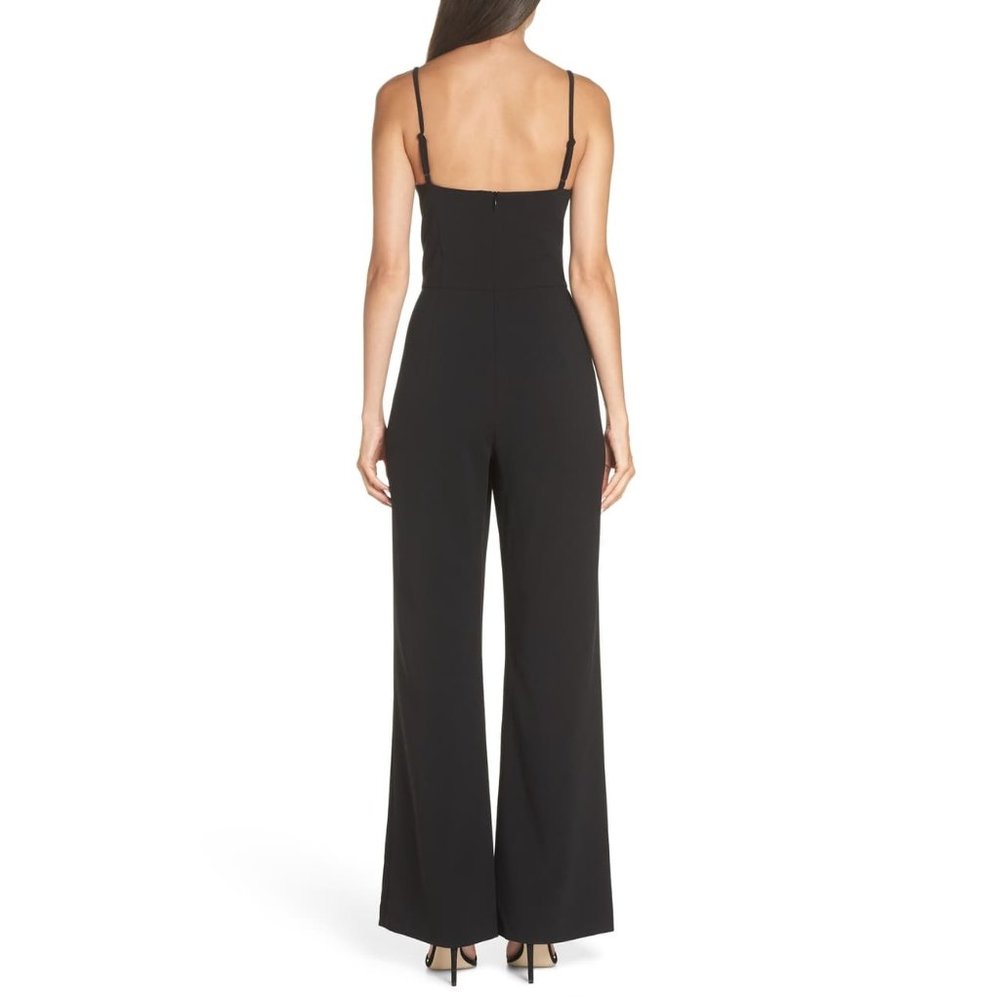 French Connection Sweetheart Flared Leg Jumpsuit 2 - Picture 6 of 16